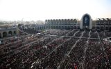 اقامه نماز بر پیکر رهبر شهید انقلاب در مصلای تهران اقامه نماز بر پیکر رهبر شهید انقلاب در مصلای تهران
